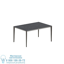 СТОЛ U-NITE 150X100СМ БРОНЗОВЫЙ С КЕРАМИЧЕСКОЙ СТОЛЕШНИЦЕЙ NERO MARQUINA Royal Botania