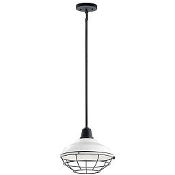 Pier 1 Light 12" Convertible Pendant White уличный подвесной светильник 49992WH Kichler
