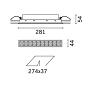 P134 Laser Blade iGuzzini 10 - cell Recessed luminaire - LED - Warm white - Incorporated DALI dimmable power supply - Spot optic