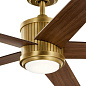 56" Brahm Fan Natural Brass люстра-вентилятор 300044NBR Kichler — фото 7
