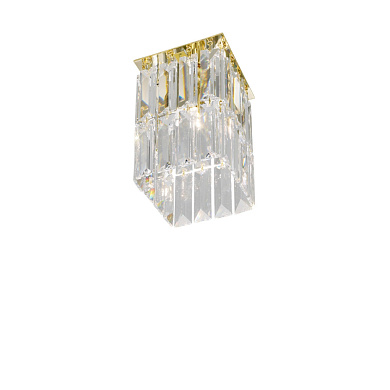 точечный светильник круглый золотой