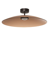 Mocha Brown Glass Sandy Black Metal LED 17Watt 220-240Volt 1360Lm 3000K IP20 Light Up & Down D:60 H: 18.5 cm