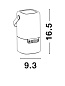 9180372 RAY Novaluce торшер LED 2.5Вт 40Lm 3000K IP20