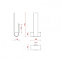 563.42C26W01IND Tooy Nastro 563.42 indoor AP LED современный светодиодный бра ясень; серо-зелёный — фото 3
