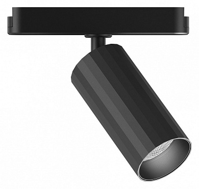 магнитный прожектор цилиндрической формы черного цвета для магнитного трека 48V