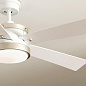 56" Salvo 5 Blade LED Indoor Ceiling Fan White люстра-вентилятор 330045WH Kichler — фото 1
