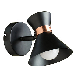 A1406AP-1BK Arte Lamp BALTIMORE настенный спот с металлическим отражателем в виде раструба