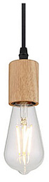 A7047SP-1BK Arte Lamp Mark подвесной светильник с деревянным держателем и лампой Эдисона