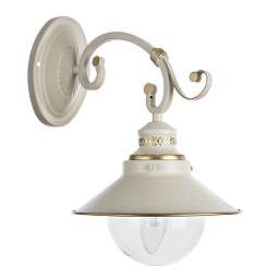 A4577AP-1WG Arte Lamp GRAZIOSO бра с белым абажуром и настенным креплением