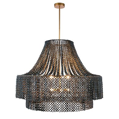 Люстра Arteriors Hannie Large, серый бук и античная латунь
