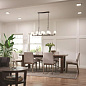 Dancar 48" 8 Light Linear Chandelier Polished Nickel люстра 44023PN Kichler — фото 3