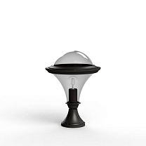 Dallas N° 5; Smoked polycarbonate E27 75W; Dark black