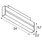 1006639 SLV 48V TRACK DALI, IN-LINE 24 MOVE светильник 7.3Вт с LED 2700K, 580лм, 35°, CRI90, черный