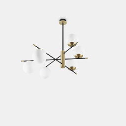 289496 Ideal lux Gourmet потолочный светильник с несколькими круглыми плафонами