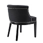 110747 Dining Chair Boca Grande panama black стул Eichholtz