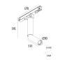 M20/M26H - NEEDLE OK 92713 MDL BBR черная бронза Delta Light трековый светильник