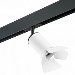 PRO436436 Lightstar Rullo трековый светильник с белым корпусом и поворотным козырьком для однофазного трека