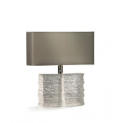 Crystal Strata Lamp Clear with Nickel collar Porta Romana