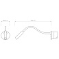 1435011 Lucca Recessed Astro lighting светильник для чтения матовое золото — фото 2