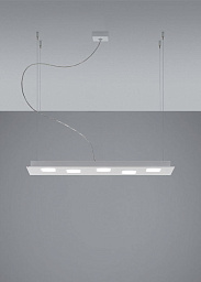 F38A01 White Fabbian Quarter подвесной светильник белый цилиндрический