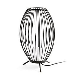 75608 Faro Barcelona CAGE портативный светильник черный в виде клетки