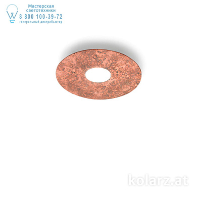 Kolarz CIRCLE A1336.11.1.VinCu потолочный светильник белый ø25cm высота 3cm 1 лампа gx53