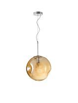 Champagne Glass Chrome Metal LED E27 1x12 Watt 100-240Volt IP20 Bulb Excluded D: 30 H: 120 cm