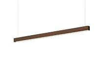 Square Pendant 1160 мм, орех; Оптика: микропризма, UGR<19; DALI / Push