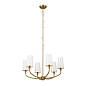 Adeena 26.75" 6 Light Chandelier Brushed Natural Brass люстра 52508BNB Kichler — фото 7