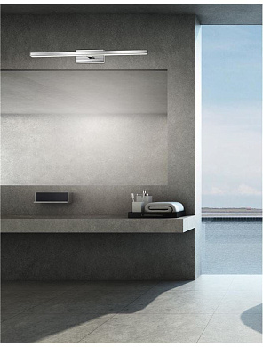 настенная подсветка для зеркала с продолговатым корпусом