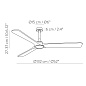 V2518040N-K2001030N ACB Rok VE LED потолочный вентилятор со светильником чёрный; орех — фото 3