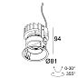 24231 9030-S Delta Light IMAX Ii Square Adjustable Trimless Soft Recessed Spot — фото 1