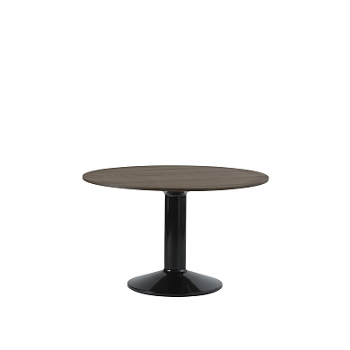 Muuto Midst Обеденный стол Ø160 см, темный промасленный дуб / черный MITAB120R0501