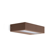 Уличный настенный светильник Lombardo Trend Flat 200, 11 Вт, 1400 лм, кортен