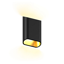 Настенные светодиодные светильники Led technology BORDER P 8.30 W черный + золотой