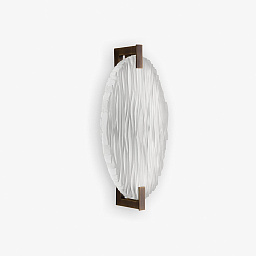 WL211-OVAL Bella Figura Clair de Lune настенный светильник с овальным стеклянным плафоном и бронзовыми креплениями