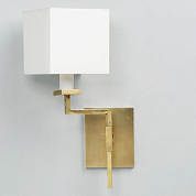 WA0168.BR.SE Devon Wall Light, with Swing Arm, Brass