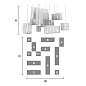 Подвесной светильник CUBO COMBO S12 200 SQ Masiero — фото 6