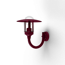 Newpark N° 1; Clear glass E27 105W; Wine red