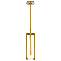 Melange Small Floating Disc Pendant антично-патинированная латунь с алебастром