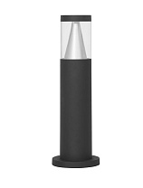 Sandy Black Aluminium Silver Aluminium & Clear Acrylic LED 8 Watt 937Lm 3000K 220-240 Volt Beam Angle 120° IP65 D: 9 H: 43 cm