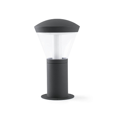 уличный настенный фонарь серый LED 10W, 3000K