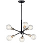 Armstrong 6 Light Chandelier Black люстра 43095BK Kichler — фото 3