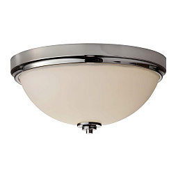 FE-MALIBU-F-BATH Feiss Malibu двухламповый потолочный светильник с полусферическим матовым стеклянным плафоном