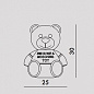 0883600 Kartell Toy TL Teddy bear фигурный светильник белый; тёмный нейтральный — фото 3