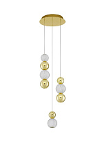 Triac Dimmable Gold Aluminium & Acrylic LED 19 Watt 220-240 Volt 1232Lm 3200K IP20 D: 30 H: 200 cm