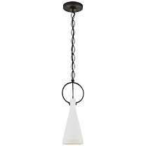 Limoges Small Pendant натуральная ржавчина с гипсовым белым абажуром