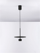 Sandy Black Aluminium & Steel LED 8Watt 220-240Volt 590 Lm IP20 3000K D:30 H:217 cm
