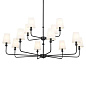 Pallas 42.75" 12 Light Chandelier Black люстра 52518BK Kichler — фото 6