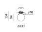 MODERN BALL surface AQForm накладной светильник MB6614